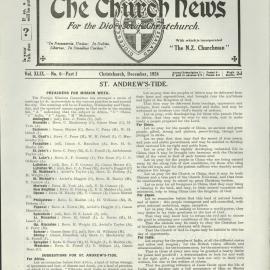 The Church News: Issue 6, December 1924