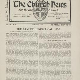 The Church News: Issue 4, October 1930