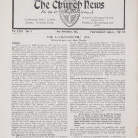 The Church News: Issue 5, November 1932