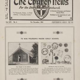The Church News: Issue 6, December 1934