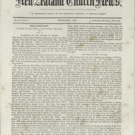 The New Zealand Church News: Issue 5, February 1871