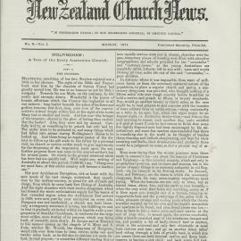 The New Zealand Church News: Issue 6, March 1871
