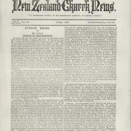 The New Zealand Church News: Issue 8, June 1873