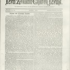 The New Zealand Church News: Issue 10, August 1873