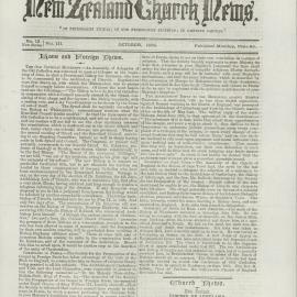 The New Zealand Church News: Issue 12, October 1873