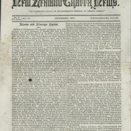 The New Zealand Church News: Issue 2, December 1873