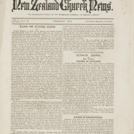 The New Zealand Church News: Issue 4, February 1874