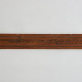 Carved and Varnished piece of New Zealand Rimu