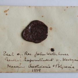 Rev'd John Waterhouse's seal