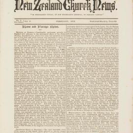 The New Zealand Church News: Issue 4, February 1875