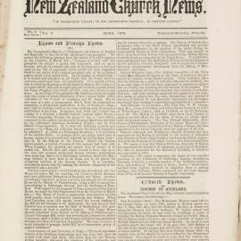 The New Zealand Church News Issue 8, June 1875