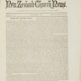 The New Zealand Church News Issue 11, September 1875
