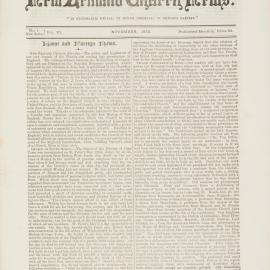 The New Zealand Church News Issue 1, November 1875