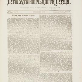 The New Zealand Church News Issue 2, December 1875