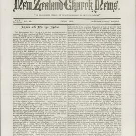 The New Zealand Church News: Issue 8, June 1876