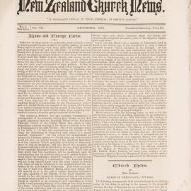 The New Zealand Church News: Issue 2, December 1876 Supplement