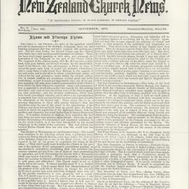 The New Zealand Church News: Issue 11, September 1877