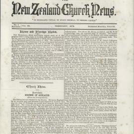 The New Zealand Church News: Issue 4, February 1879