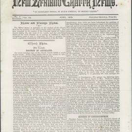 The New Zealand Church News: Issue 8, June 1879