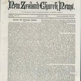 The New Zealand Church News: Issue 3, January 1880