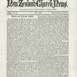 The New Zealand Church News: Issue 7, May 1880