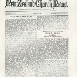 The New Zealand Church News: Issue 9, July 1880