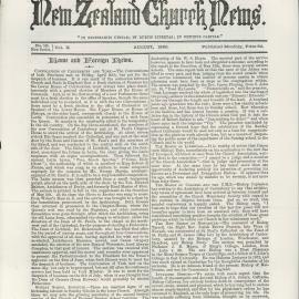 The New Zealand Church News: Issue 10, August 1880
