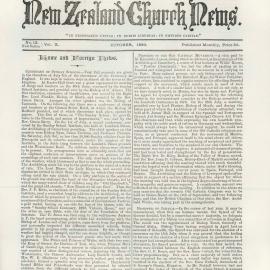 The New Zealand Church News: Issue 12, October 1880