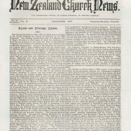 The New Zealand Church News: Issue 14, December 1880