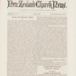 The New Zealand Church News: Issue  18, April 1881