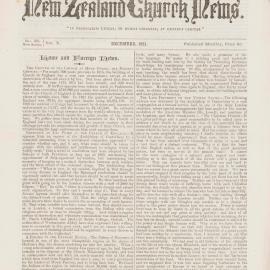 The New Zealand Church News: Issue 26, December 1881