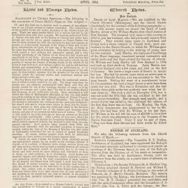The New Zealand Church News: Issue 4, April 1884
