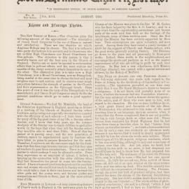 The New Zealand Church News: Issue 8, August 1884
