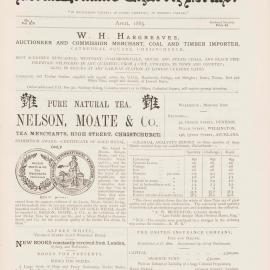 The New Zealand Church News: Issue 4, April 1885