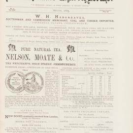 The New Zealand Church News: Issue 8, August 1885