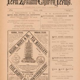 The New Zealand Church News: Issue 4, April 1886