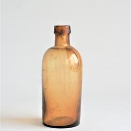 Small Yellow Glass Bottle