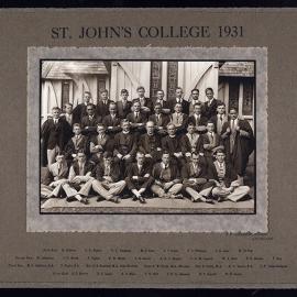 St John's College Class Photo 1931