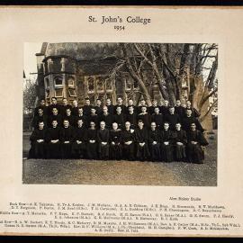 St John's College Class Photo 1954
