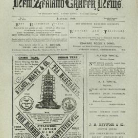 The New Zealand Church News: Issue 1, January 1888