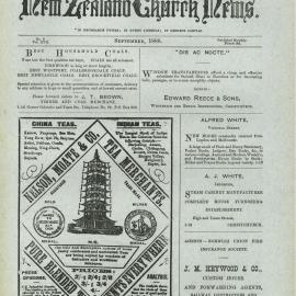 The New Zealand Church News: Issue 9, September 1888