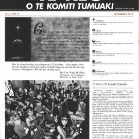 Te Reo o te Komiki Tumuaki: December 1979