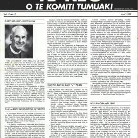 Te Reo o te Komiki Tumuaki: April 1980
