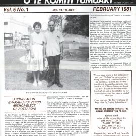 Te Reo o te Komiki Tumuaki: February 1981
