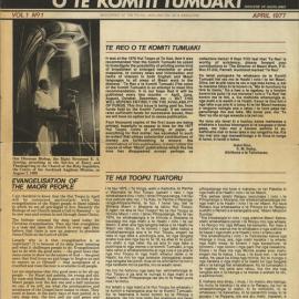 Te Reo o te Komiti Tumuaki: April 1977