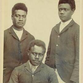 Group of Three Melanesian Youths