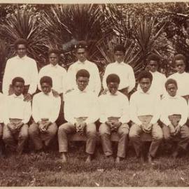 Boys who have just been confirmed on Norfolk Island