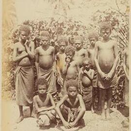 Group of Children probably at Sepi, Bugotu, Santa Isabel