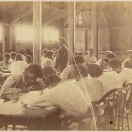 Boys Writing Class in Dining Hall, Norfolk Island