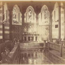 Interior of Patteson Memorial Chapel St Barnabas